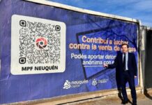 Comenzó la campaña de difusión del código QR para denunciar microtráfico en Neuquén